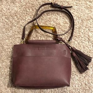 Purple Burgundy Anthropologie Crossbody